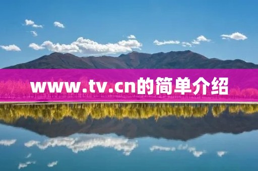 www.tv.cn的简单介绍