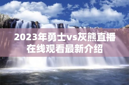 2023年勇士vs灰熊直播在线观看最新介绍