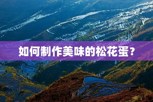 如何制作美味的松花蛋?