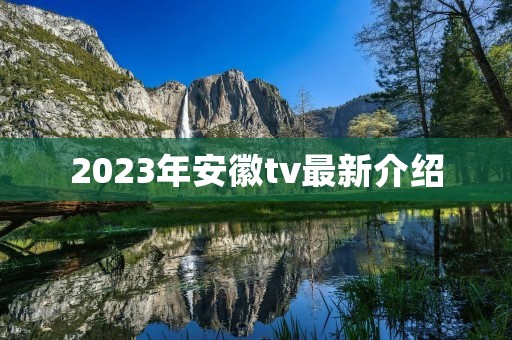 2023年安徽tv最新介绍