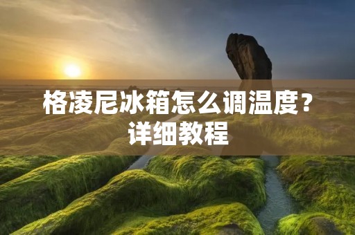 格凌尼冰箱怎么调温度？详细教程