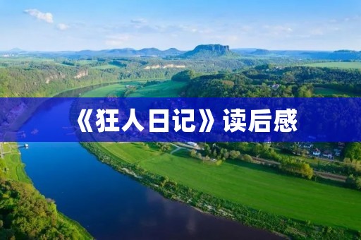 《狂人日记》读后感