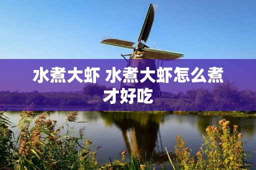 水煮大虾 水煮大虾怎么煮才好吃