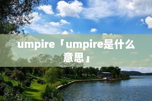 umpire「umpire是什么意思」