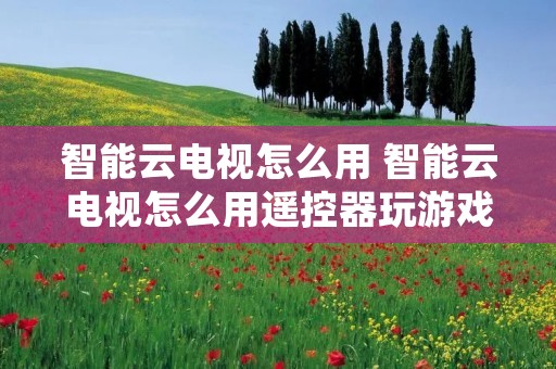 智能云电视怎么用 智能云电视怎么用遥控器玩游戏