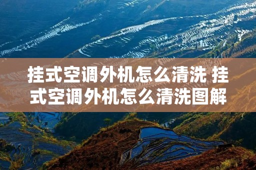 挂式空调外机怎么清洗 挂式空调外机怎么清洗图解