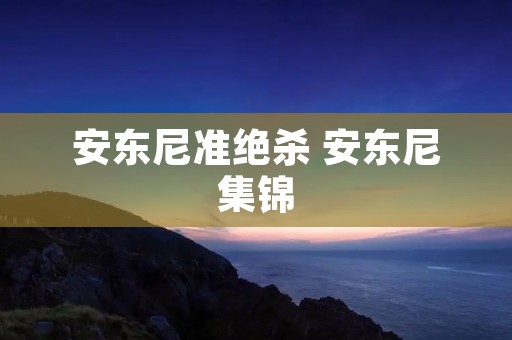 安东尼准绝杀 安东尼集锦 安东尼准绝杀 安东尼集锦