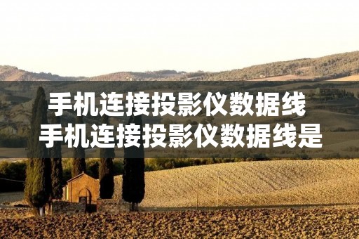 手机连接投影仪数据线 手机连接投影仪数据线是不是充电线