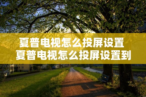 夏普电视怎么投屏设置 夏普电视怎么投屏设置到电视 夏普电视怎么投屏设置 夏普电视怎么投屏设置到电视