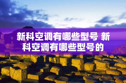 新科空调有哪些型号 新科空调有哪些型号的