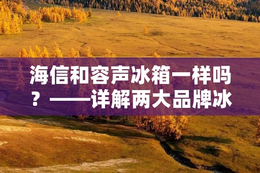 海信和容声冰箱一样吗？——详解两大品牌冰箱的异同点