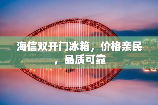 海信**门冰箱，价格亲民，品质可靠