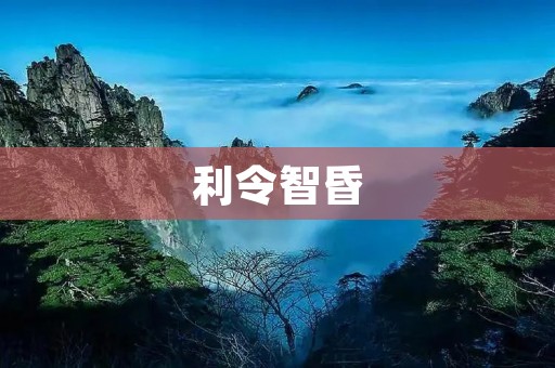 利令智昏:一个人的智商被情感所控制