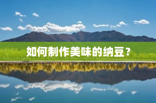如何制作美味的纳豆? 如何制作美味的纳豆?
