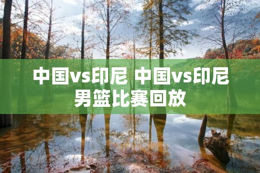 中国vs印尼 中国vs印尼男篮比赛回放 中国vs印尼 中国vs印尼男篮比赛回放