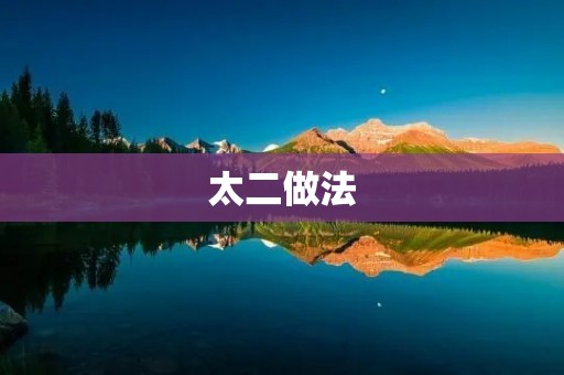 太二做法:一种高效的解决问题方法 太二做法:一种高效的解决问题方法