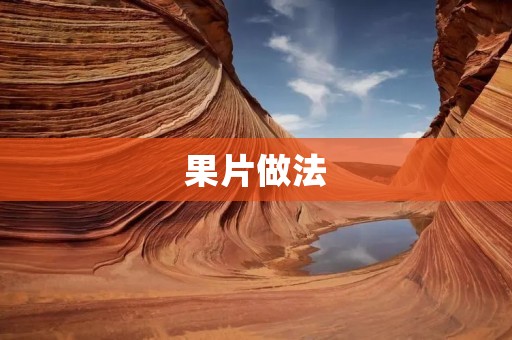 果片做法：手工制作健康美味的果汁果片