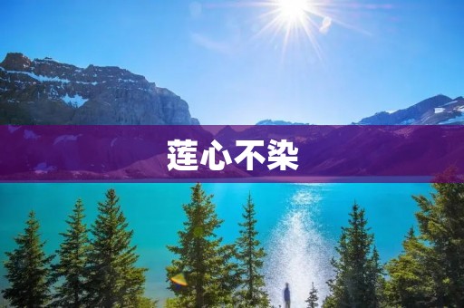 莲心不染:一种修行心态的探究