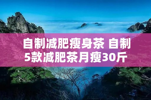 自制减肥瘦身茶 自制5款减肥茶月瘦30斤