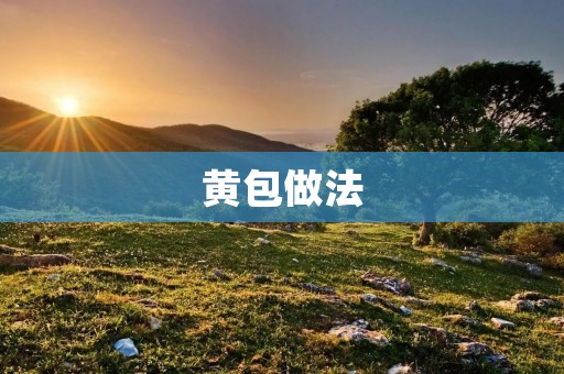 黄包做法:传统美食的制作方法 黄包做法:传统美食的制作方法