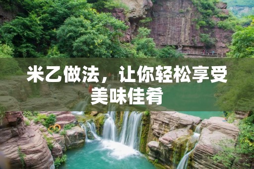 米乙做法，让你轻松享受美味佳肴
