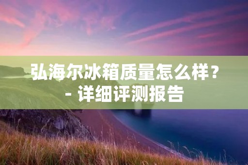 弘海尔冰箱质量怎么样？- 详细评测报告
