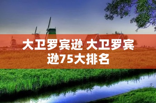 大卫罗宾逊 大卫罗宾逊75大排名