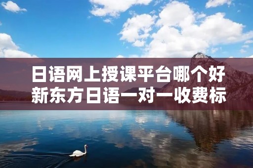 日语网上授课平台哪个好 新东方日语一对一收费标准