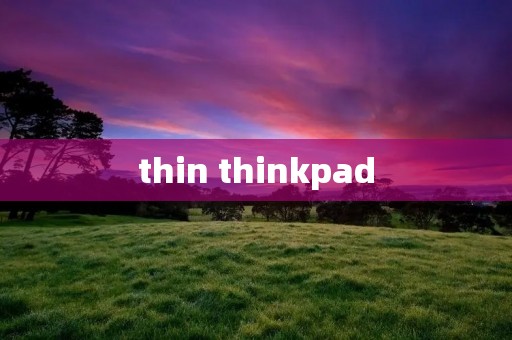 thin thinkpad thin thinkpad