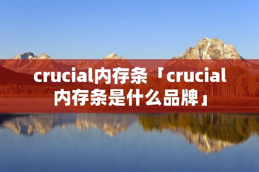 crucial内存条「crucial内存条是什么品牌」 crucial内存条「crucial内存条是什么品牌」