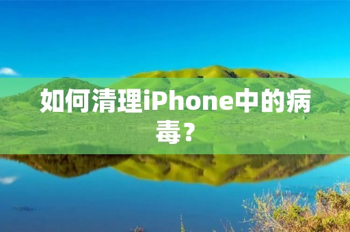 如何清理iPhone中的病毒?