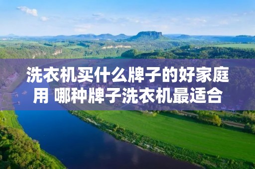 洗衣机买什么牌子的好家庭用 哪种牌子洗衣机最适合家庭用