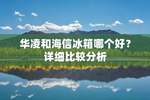 华凌和海信冰箱哪个好？详细比较分析
