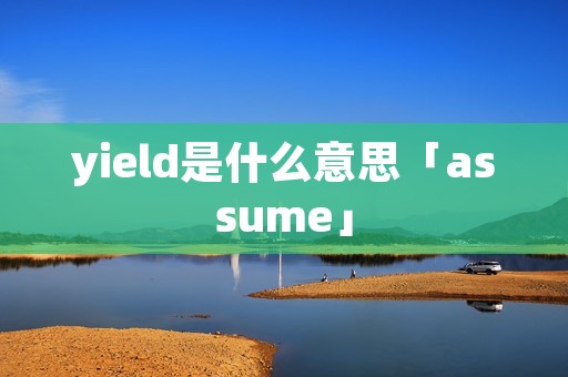 yield是什么意思「assume」