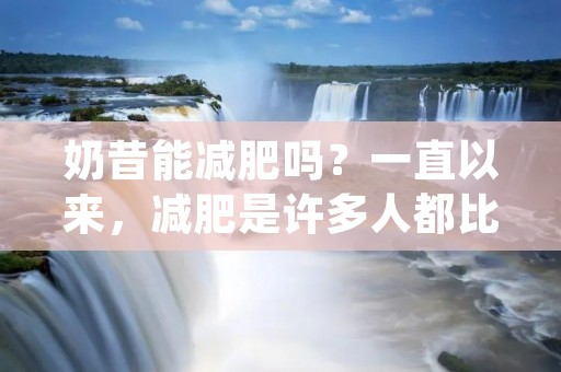 奶昔能减肥吗？一直以来，减肥是许多人都比较关心的话题。在这个快节奏的生活中，人们往往无法保证每天都有足够的时间去进行运动和健身，所以很多人开始尝试通过饮食来减肥。而奶昔作为一种饮品，它的减肥效果备受人们的关注。那么奶昔能减肥吗？下面我们来一起了解一下。