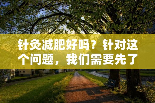 针灸减肥好吗？针对这个问题，我们需要先了解一下针灸减肥的原理和效果。针灸减肥是利用针灸刺激身体的经络和穴位，调节人体内部的代谢和内分泌系统，从而达到减肥的效果。那么，针灸减肥到底好不好呢？下面我们来一一探讨。