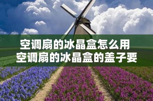 空调扇的冰晶盒怎么用 空调扇的冰晶盒的盖子要打开吗 空调扇的冰晶盒怎么用 空调扇的冰晶盒的盖子要打开吗