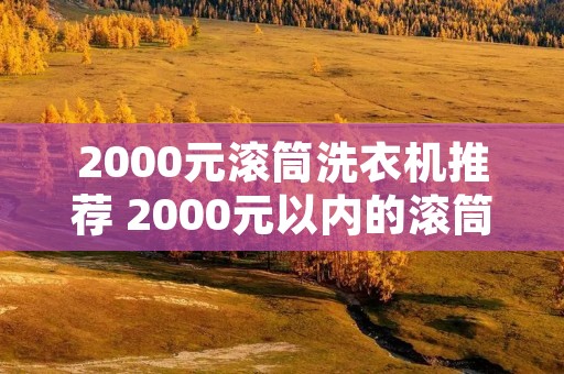 2000元滚筒洗衣机推荐 2000元以内的滚筒洗衣机