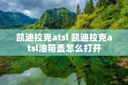 凯迪拉克atsl 凯迪拉克atsl油箱盖怎么打开 凯迪拉克atsl 凯迪拉克atsl油箱盖怎么打开