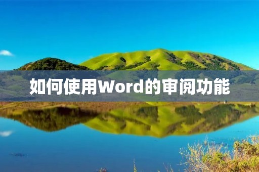 如何使用Word的审阅功能