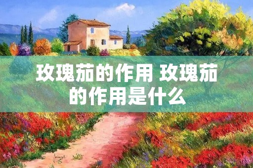 玫瑰茄的作用 玫瑰茄的作用是什么