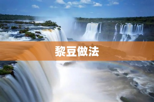 黎豆做法:营养美味的家常小吃 黎豆做法:营养美味的家常小吃