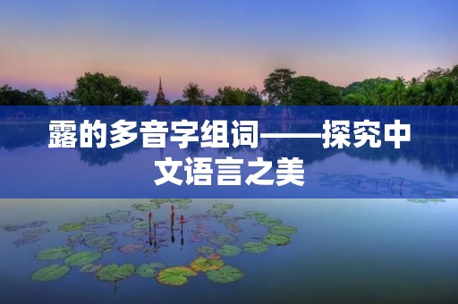 露的多音字组词——探究中文语言之美