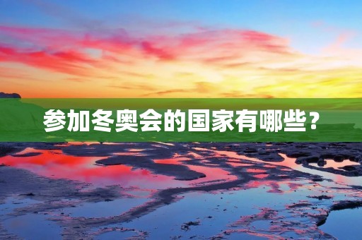参加冬奥会的国家有哪些？
