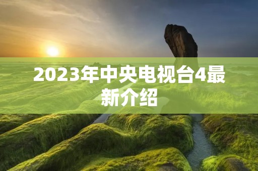2023年中央电视台4最新介绍