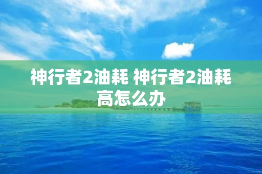 神行者2油耗 神行者2油耗高怎么办