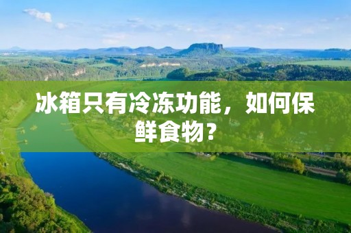 冰箱只有冷冻功能，如何保鲜食物？