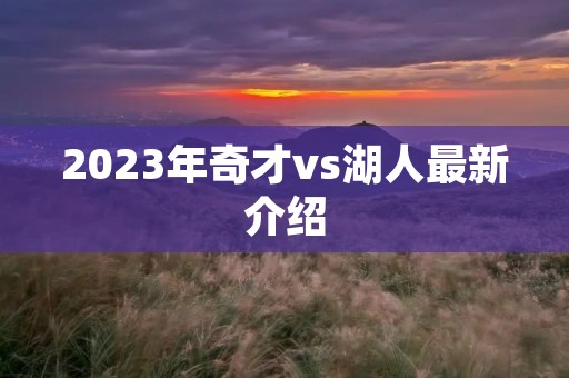 2023年奇才vs湖人最新介绍