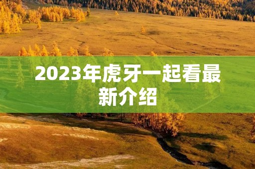 2023年虎牙一起看最新介绍 2023年虎牙一起看最新介绍
