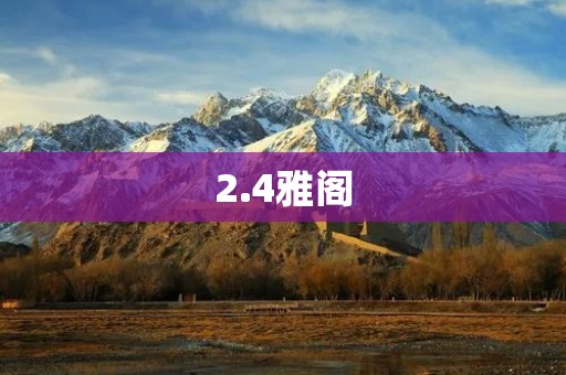 2.4雅阁:以智能科技驾驭未来 2.4雅阁:以智能科技驾驭未来